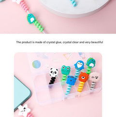 Cute cat design silicone cord protector