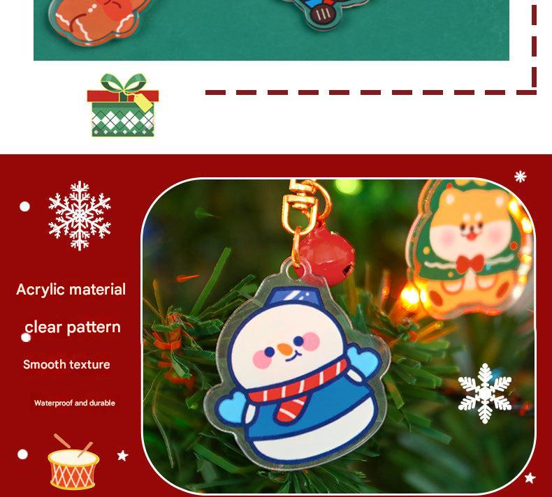 holiday-themed silicone keychain