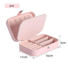 Compact Multi-Functional Jewelry Organizer Box in white