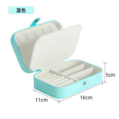 Compact Jewelry Box in pink with earrings