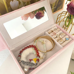 Soft velvet texture of miniature furniture for jewellery