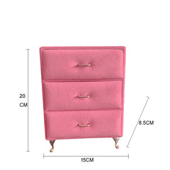 Soft touch velvet storage for bracelets and earrings