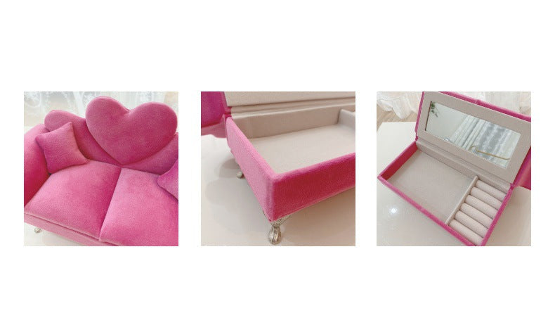 High-Quality Velvet Jewelry Storage with necklaces