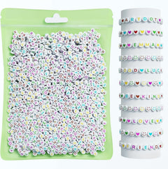 DIY kit featuring alphabet and heart beads