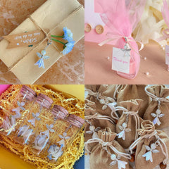 Electroplated metal angel pendants crafted items