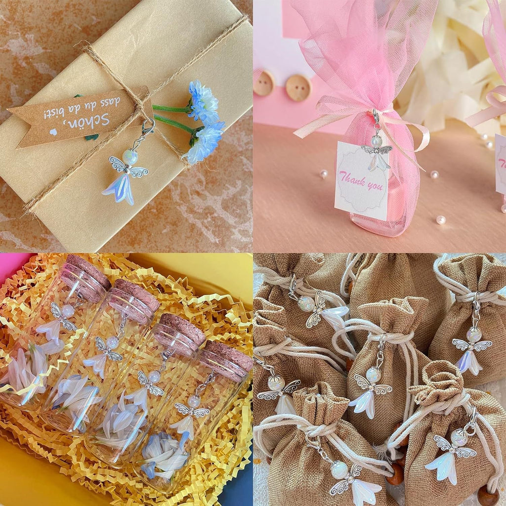 Electroplated metal angel pendants crafted items