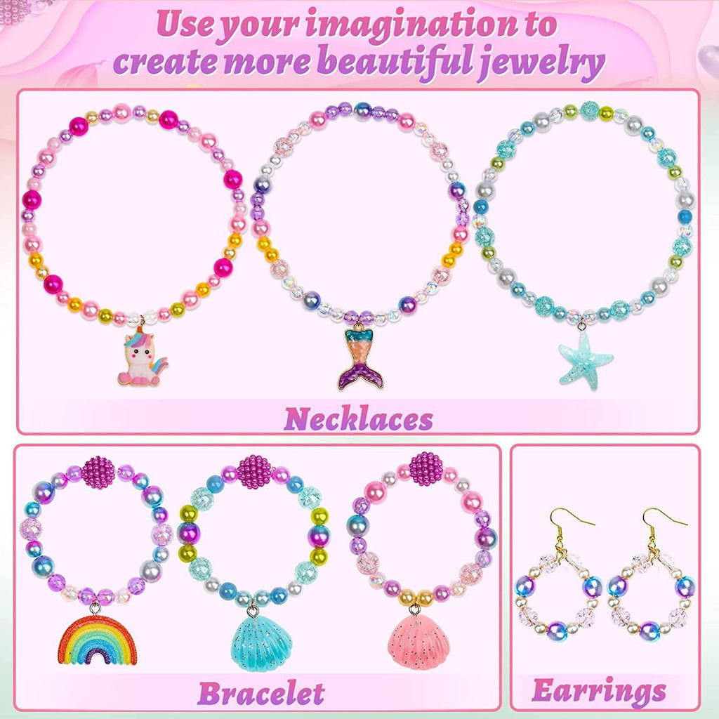 Children excited about their crafted jewellery