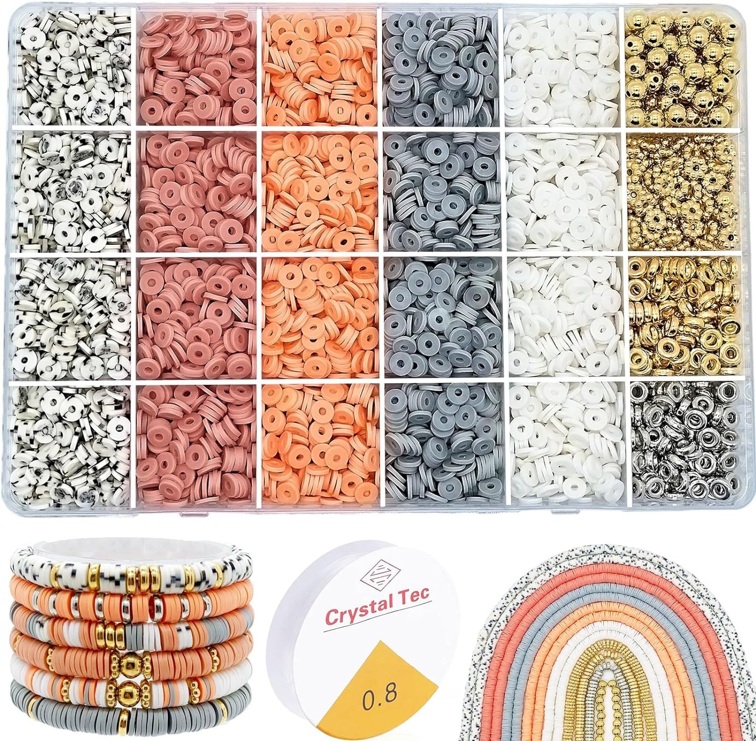 Clay Bead Jewelry Kit for Kids - Crafting Beads
