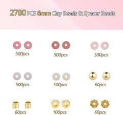 Assorted clay bead set for creative play