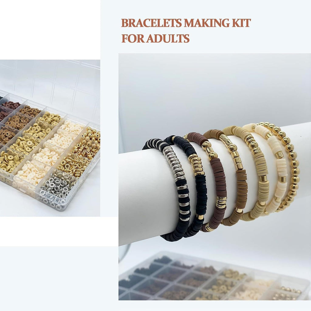 DIY bracelet with non-toxic clay beads