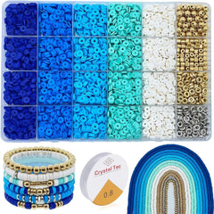 DIY bracelet with non-toxic clay beads
