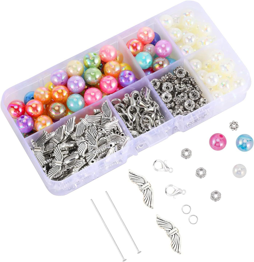 Tools and supplies included for DIY angel jewellery