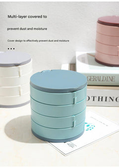 Jewellery box showcasing bracelet holder