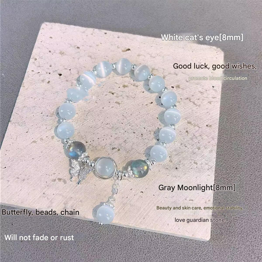 Butterfly pattern bracelet displayed on a neutral background