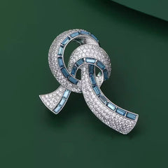 Decorative Brooch with Sparkling Crystals - Image 6