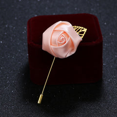 close-up of floral brooch design