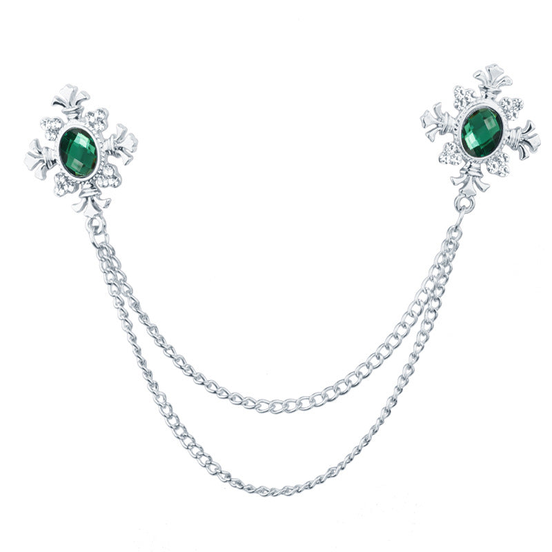 Fashionable brooch styled on a jacket image 3