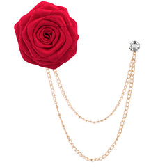 Rhinestone brooch alongside other fashion accessories