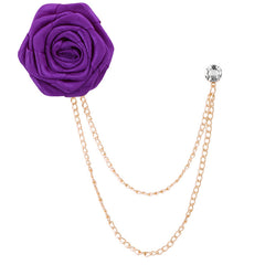 Different colours of camellia pins together
