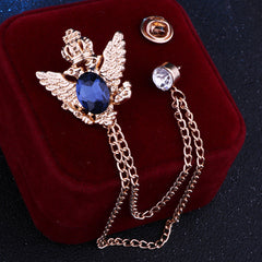 Styled with Casual Attire showing eagle brooch