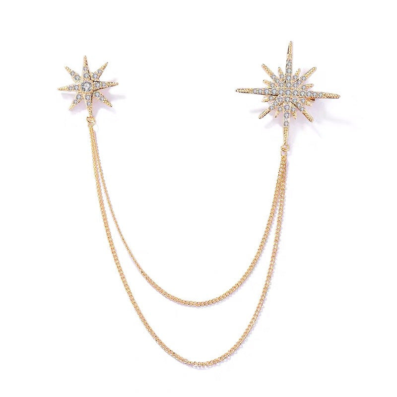 Brooch showcasing unique star design