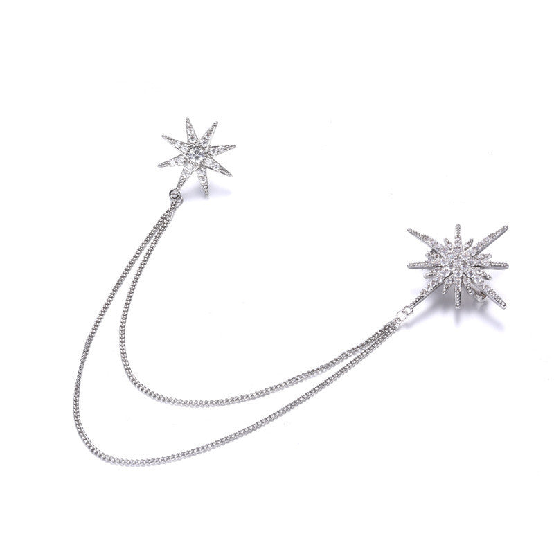Fashionable acceleration pin with chain