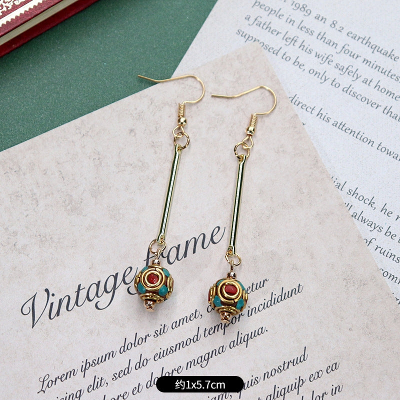 Lightweight women's earrings on display