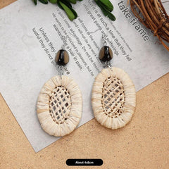 Stylish Bohemian Rattan Earrings for Women