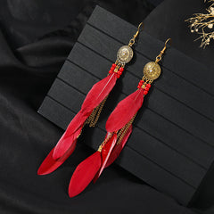 Shimmering blue vintage earrings for women