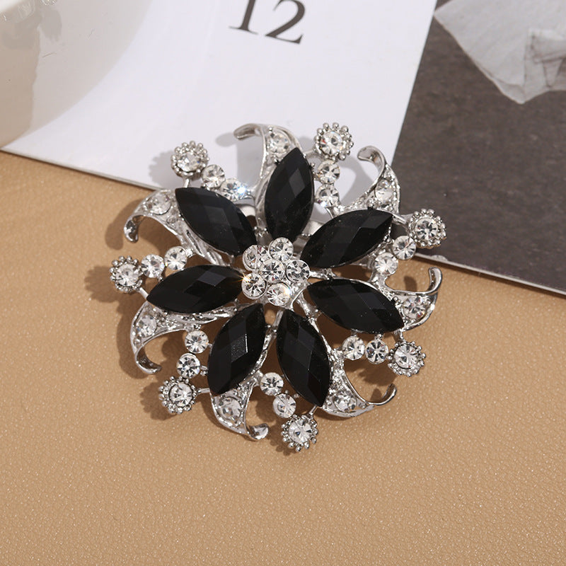 Premium Alloy Flower Brooch Pin - Image 3
