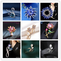 Floral scarf clip accessory image 2