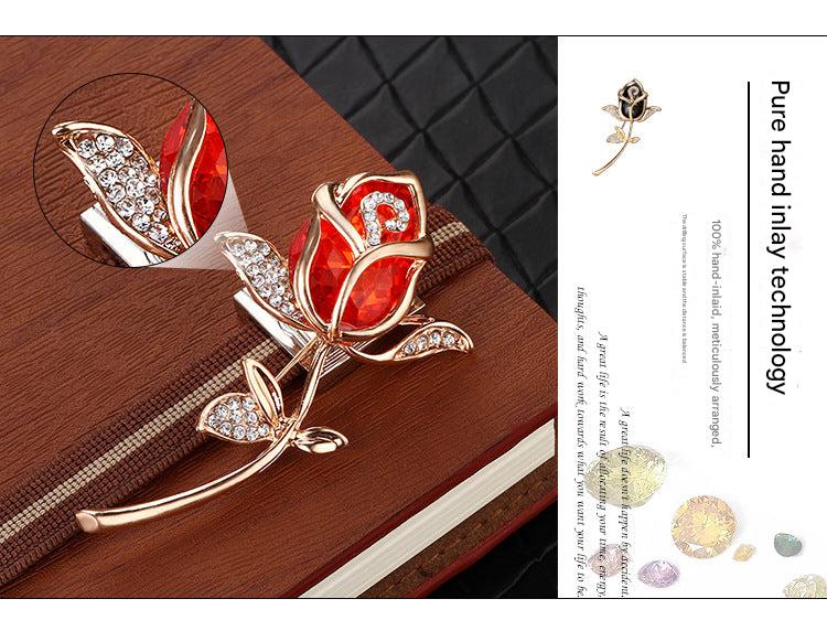 Gift presentation of elegant brooch