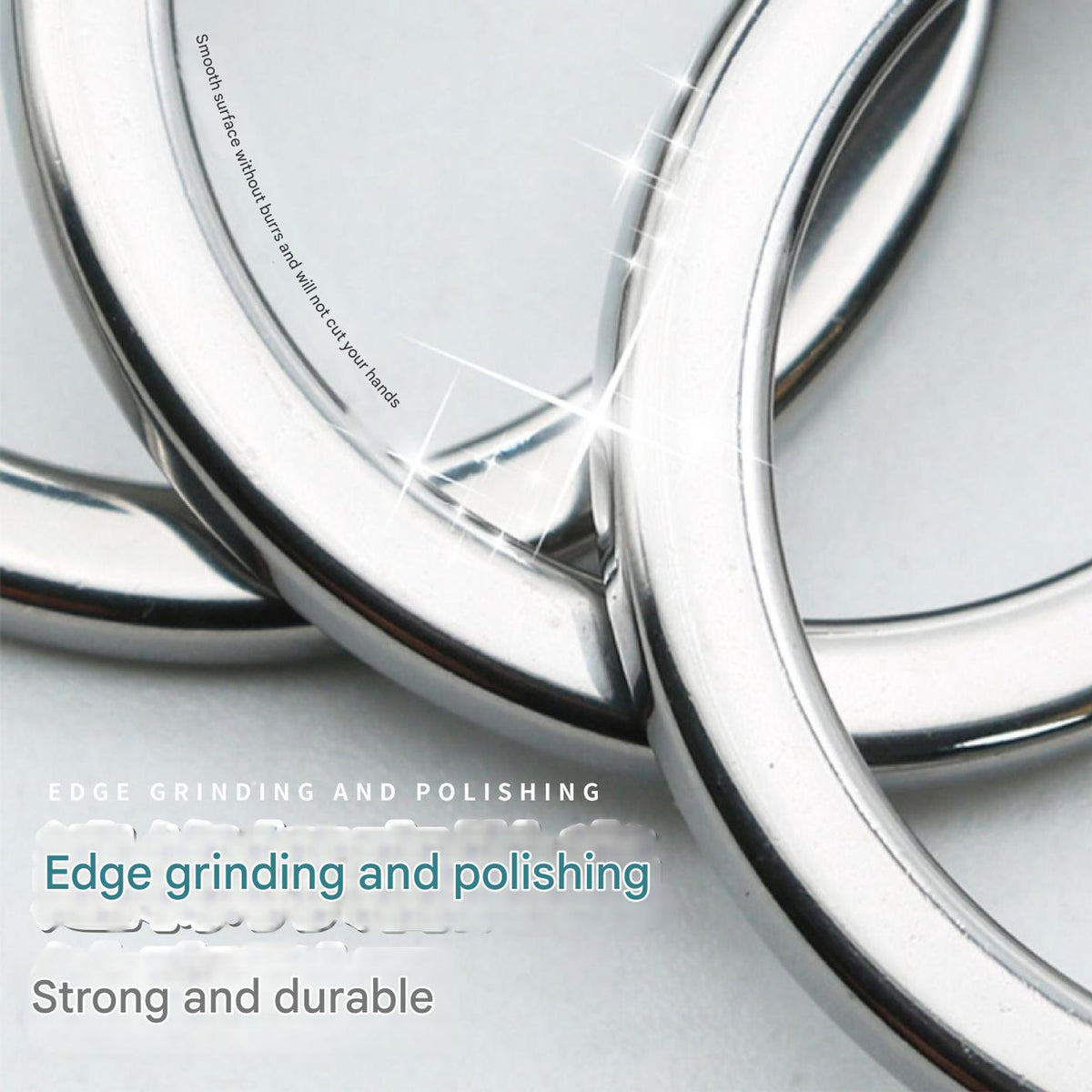 Close-up of durable outdoor hook clip