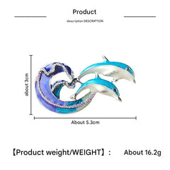Fashionable Dolphin Pin on a casual outfit