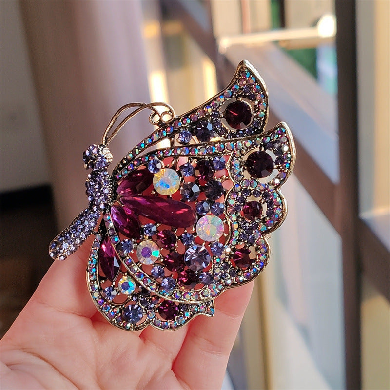 Trendy adjustable butterfly brooch for women