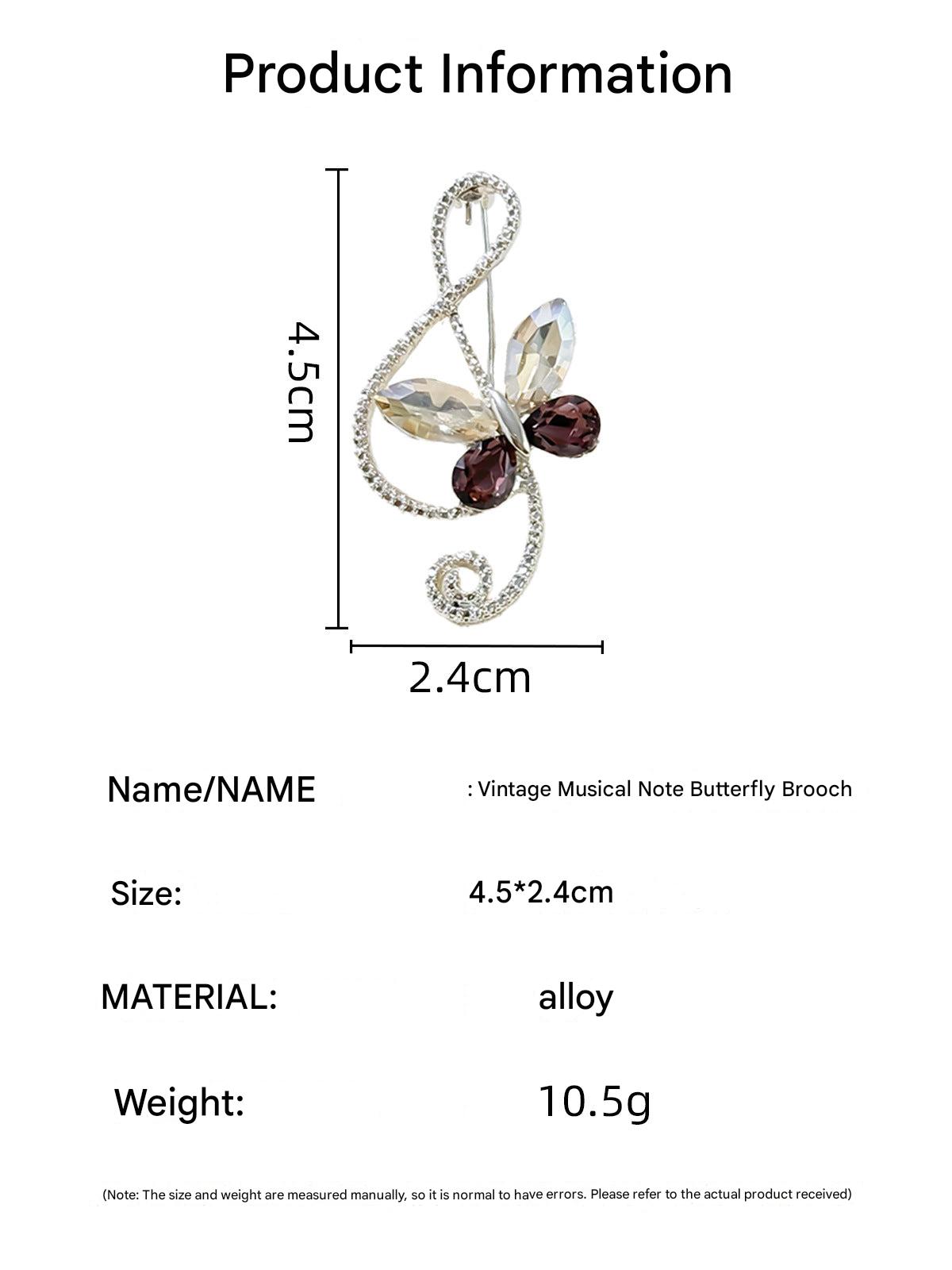 Creative arrangement of several brooches including butterfly design