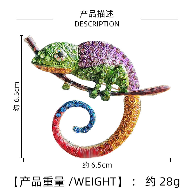 Lizard Brooch in Jewellery Box