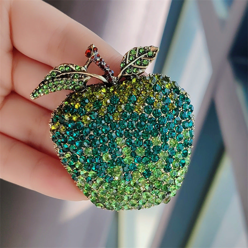 Vintage accessory brooch highlighting colourful design