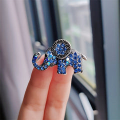 Unique elephant design brooch