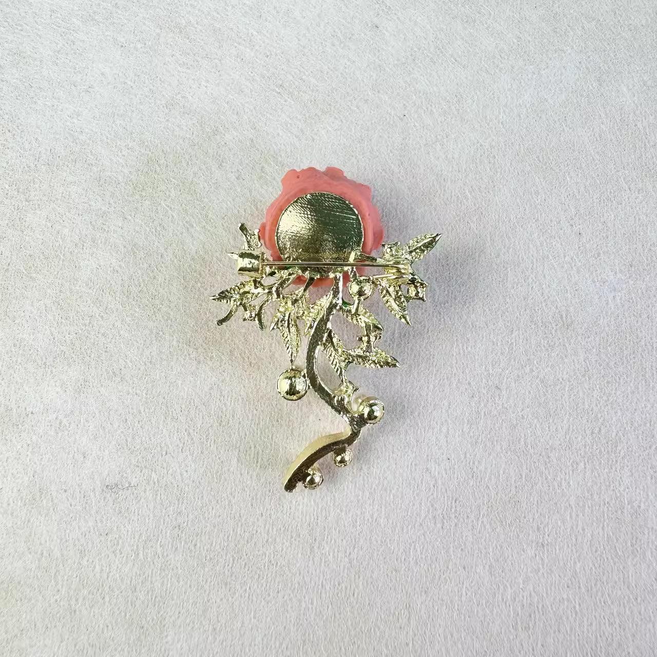 vintage style pin on fabric