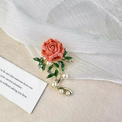 elegant floral design brooch