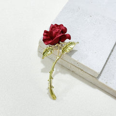 elegant floral design of the brooch