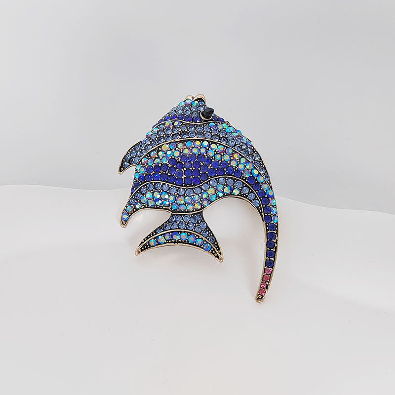 Close-up view of Tropical Fish Brooch