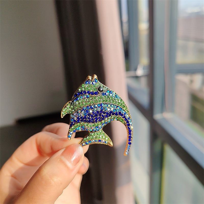 Multi-Colour Tropical Fish Brooch