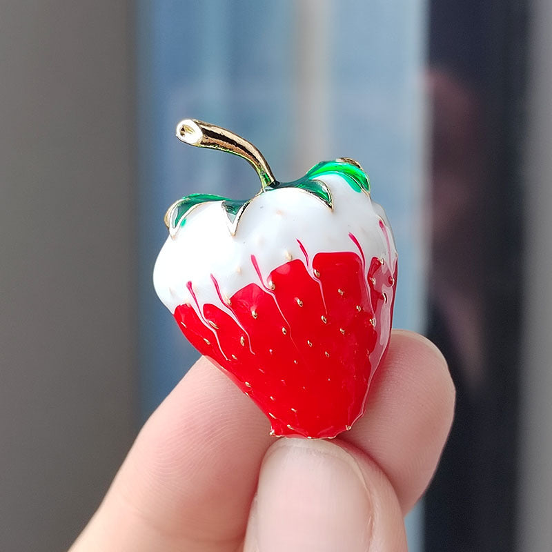 Cute Fruit Brooch on jacket
