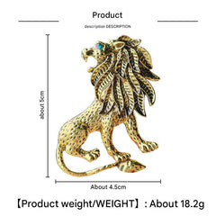 Close-up of animal motif on Baroque Shield Brooch