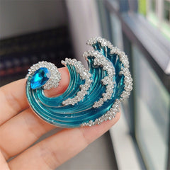 Chic brooch on blazer