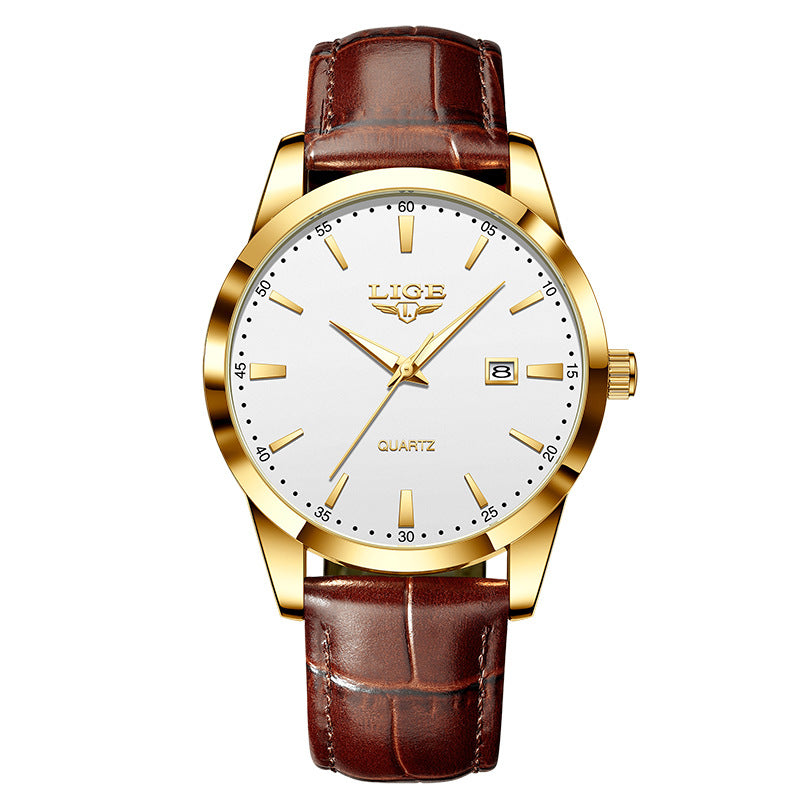 LIGE watch with luminous dial in low light