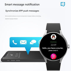 User wearing smart fitness watch while exercising