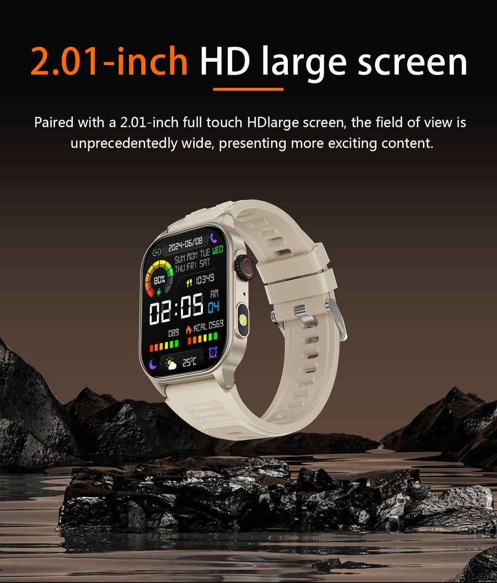 Octagonal body design of smart fitness watch